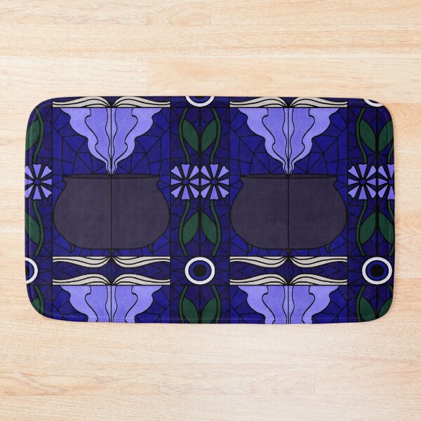 Item preview, Stained Glass Witches Cauldron (periwinkle) designed and sold by PaganArtisan.