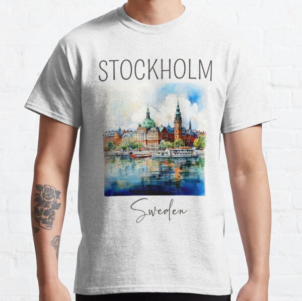 I'd Rather Be In Stockholm Sweden Vintage Souvenir T-Shirt