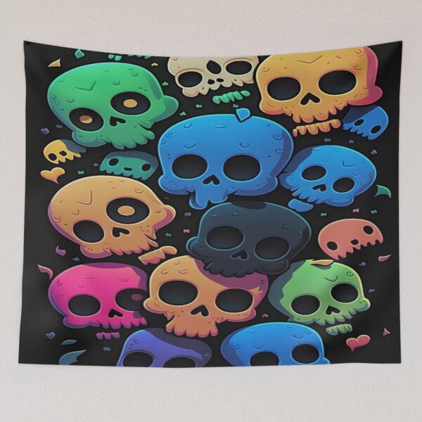 Item preview, Colored Skulls designed and sold by Teixeira224.