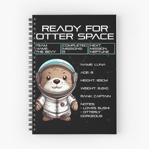 Item preview, Otter Space - Astronaut Otter - Cute Otter designed and sold by Mini Pandas.