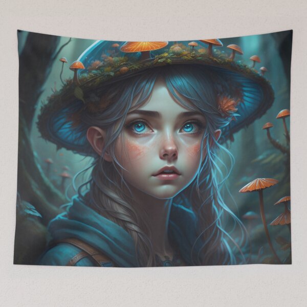 Item preview, Mushroom Girl designed and sold by Printsalotl.