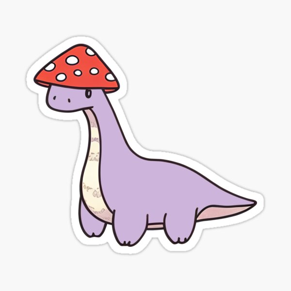 Artikel-Vorschau von Lila Dinos Pilzkappen-Dinosaurier, designt und verkauft von TestingN-cap.