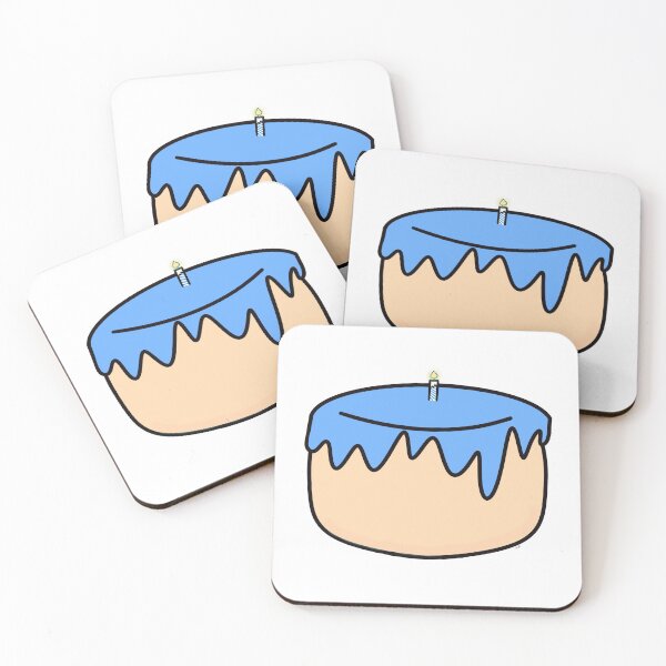 Item preview, Blue Icing Cake designed and sold by Nugget's Illustrations.