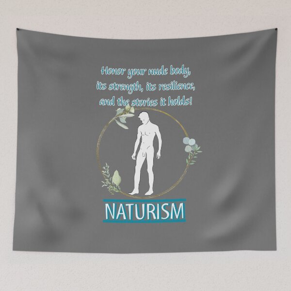 Item preview, Naturism. Honor your nude body! M Silhouettes F designed and sold by NUDIMS.