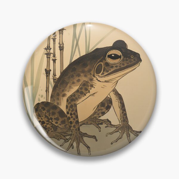 Item preview, Edo Period Japanese Art Style Frog designed and sold by RibbitFans101.