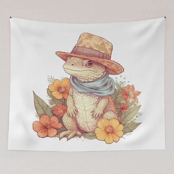 Aperçu de l'œuvre Western Poppy Le dragon barbu créée et vendue par Joss-Designs.