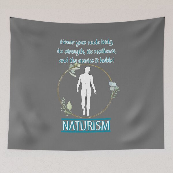 Item preview, Naturism. Honor your nude body! M Silhouettes B designed and sold by NUDIMS.