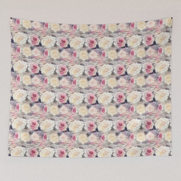 Item preview, Pink and White Rose Pattern designed and sold by Byreign.