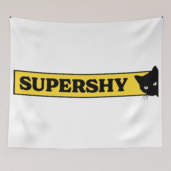 Item preview, Supershy Black Cat, Shy Feline designed and sold by kcaandwu.
