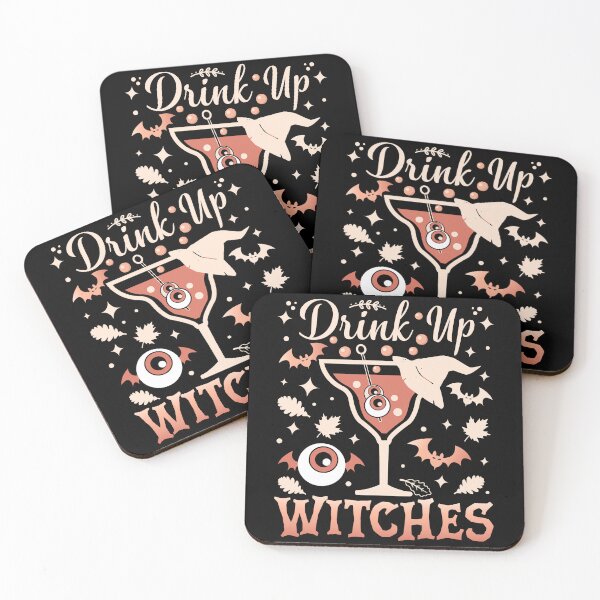 Item preview, Drink Up Witches | Funny Halloween Spooky Orange Cocktail - Black designed and sold by PearlMoonGrapes.