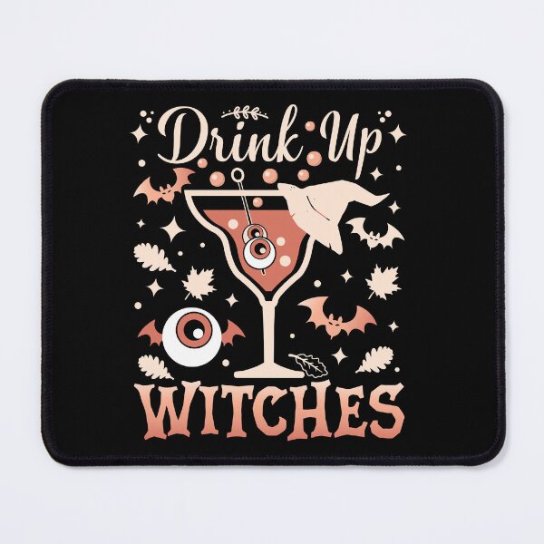 Item preview, Drink Up Witches | Funny Halloween Spooky Orange Cocktail - Black designed and sold by PearlMoonGrapes.