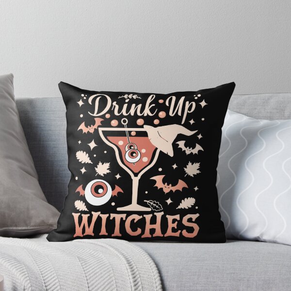 Item preview, Drink Up Witches | Funny Halloween Spooky Orange Cocktail - Black designed and sold by PearlMoonGrapes.