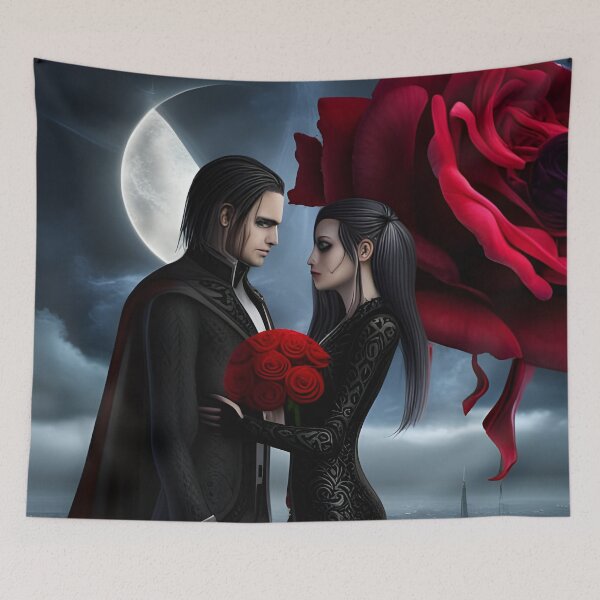 Item preview, Goth couple designed and sold by GothicRubette.