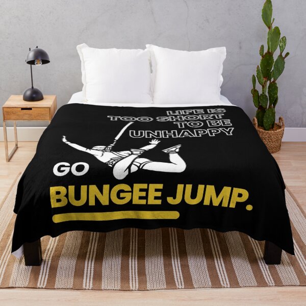 Item preview, Life is Too Short to be Unhappy Go Bungee Jump designed and sold by LOT7Clothing.
