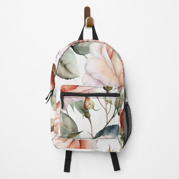 Item preview, Watercolor of Seamless Pattern with Roses and Leaves on white background .AI generated Illustration. designed and sold by svetlanna.
