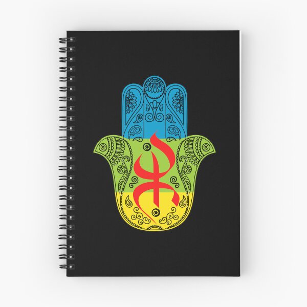 Item preview, Amazigh Flag With Khamsa Patterns, Symbol of Freedom & Luck 	 		 designed and sold by xysmfyhmbiy54.