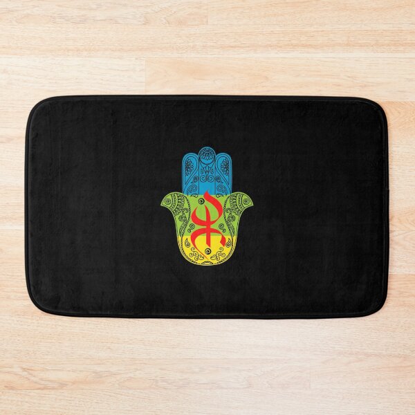 Item preview, Amazigh Flag With Khamsa Patterns, Symbol of Freedom & Luck 	 		 designed and sold by xysmfyhmbiy54.