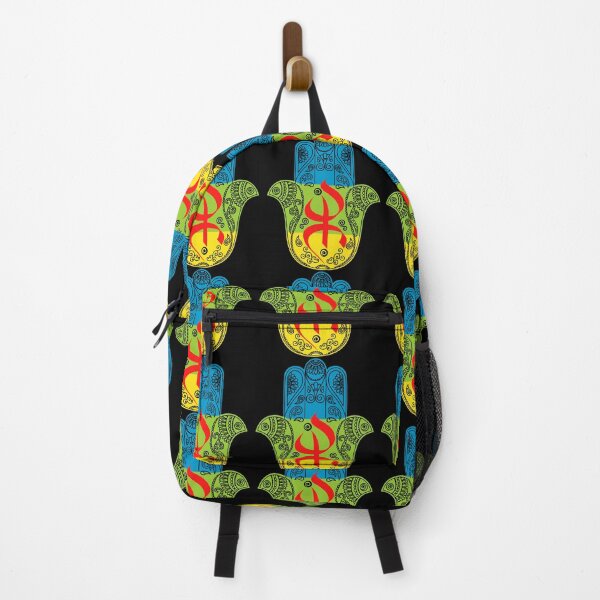 Item preview, Amazigh Flag With Khamsa Patterns, Symbol of Freedom & Luck 	 		 designed and sold by xysmfyhmbiy54.