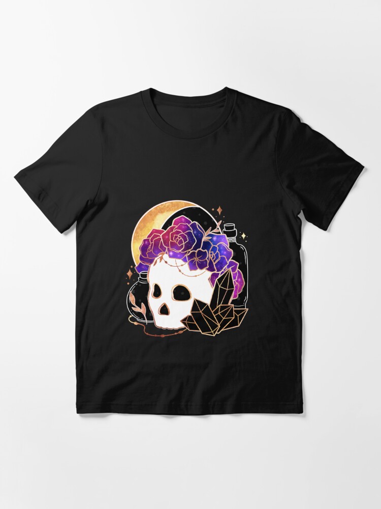 T-Shirt BH - Rot - MIDNIGHT FLOWERS