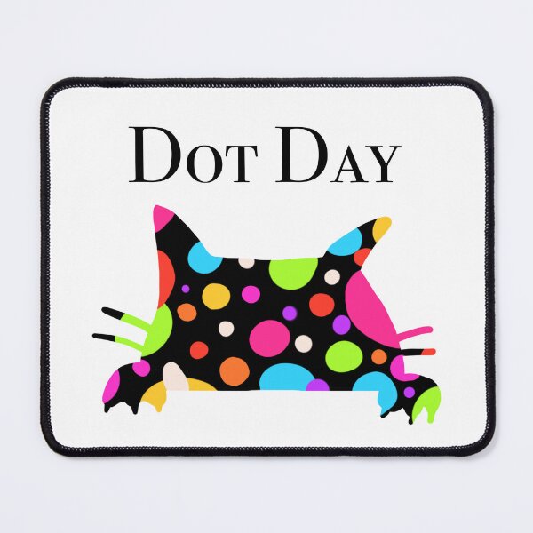 Item preview, Happy Cat Dot Day Tee Shirt and Sticker Design by ZeesDesign on Redbubble designed and sold by ZEESDESIGN.