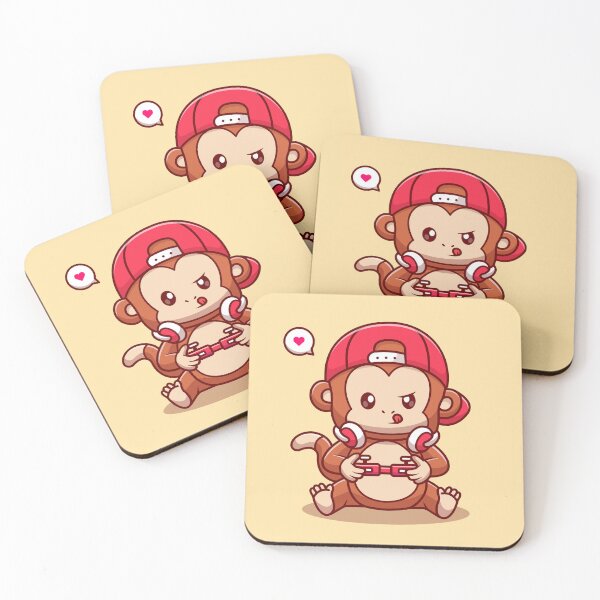 Item preview, Cute Monkey Gamer designed and sold by hjian8219.