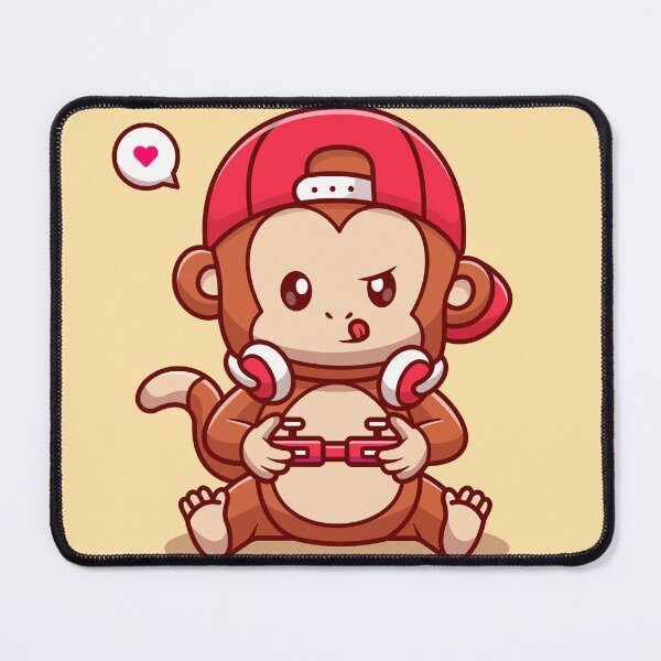 Item preview, Cute Monkey Gamer designed and sold by hjian8219.