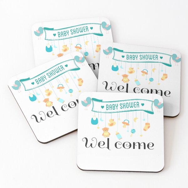 Item preview, Welcome Baby Shower pannels/ Posters designed and sold by ND ARTS DIRECT.