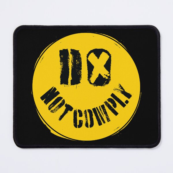 Item preview, DO NOT COMPLY Defiant Delight: Embrace Your Uniqueness with a Smile That Wont Comply Yellow Version designed and sold by pelagio.