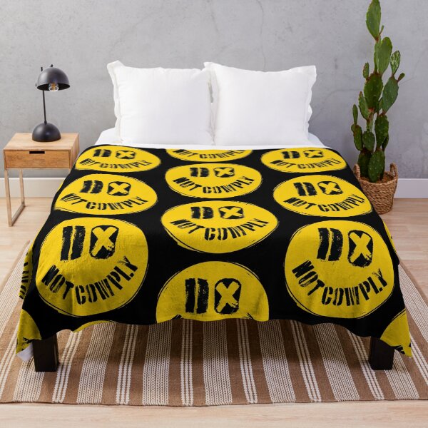Item preview, DO NOT COMPLY Defiant Delight: Embrace Your Uniqueness with a Smile That Wont Comply Yellow Version  designed and sold by pelagio.