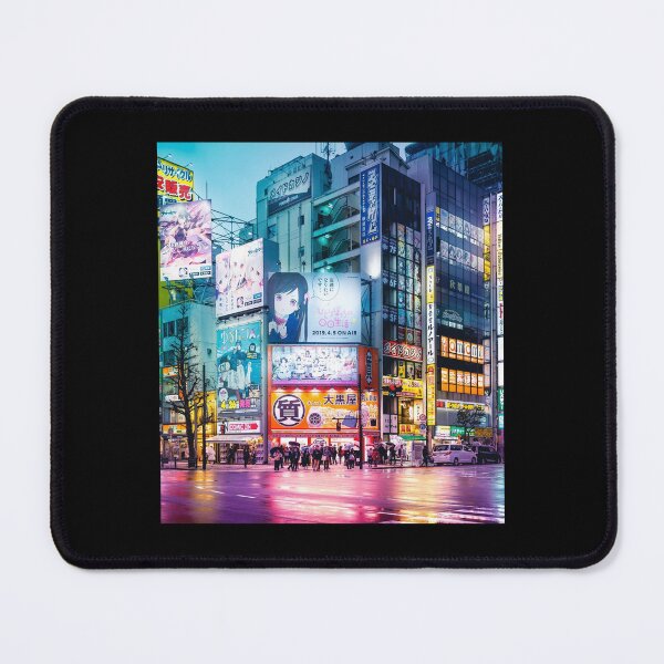 Item preview, Anime Akihabara Neon Dream many colourful reflection on the wet streets 	less Top	 designed and sold by xysmfyhmbiy54.