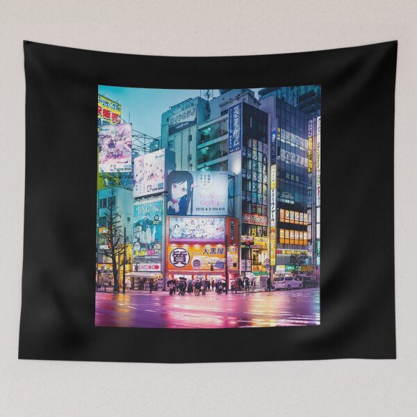 Item preview, Anime Akihabara Neon Dream many colourful reflection on the wet streets 	less Top	 designed and sold by xysmfyhmbiy54.