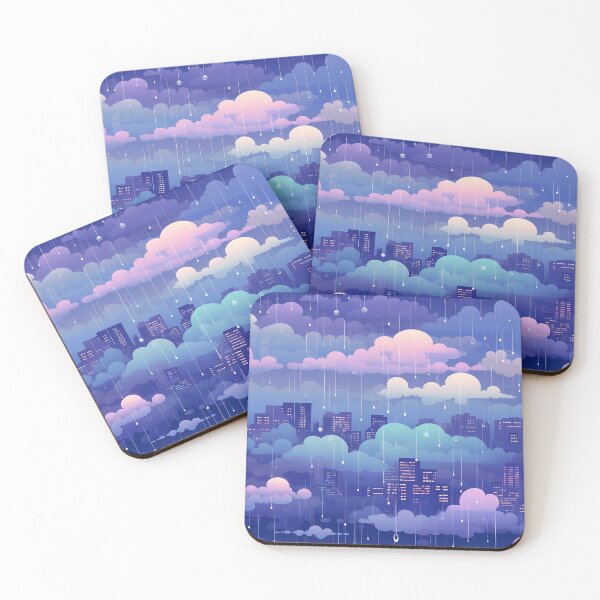 Item preview, Rainy Moody Lofi City Pattern designed and sold by christiangates.