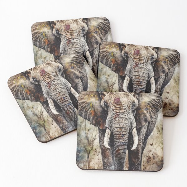 Item preview, Abstract Elephant Painting. AI generated Illustration. designed and sold by svetlanna.