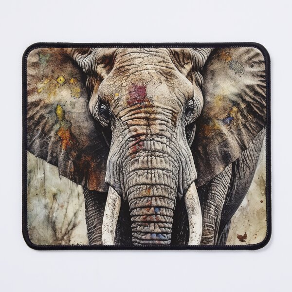 Item preview, Abstract Elephant Painting. AI generated Illustration. designed and sold by svetlanna.