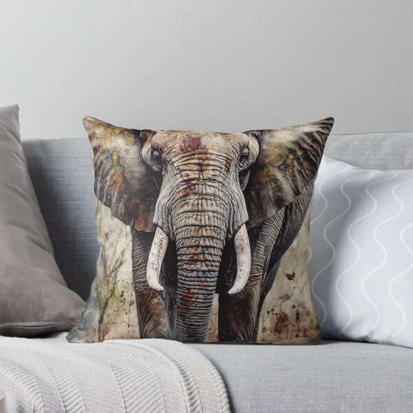 Item preview, Abstract Elephant Painting. AI generated Illustration. designed and sold by svetlanna.