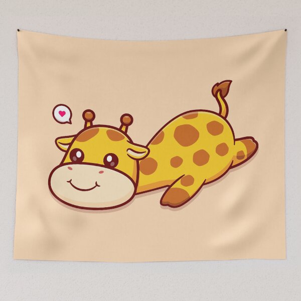 Item preview,  Cute Giraffe Relaxing Cartoon Vector Icon designed and sold by hjian8219.