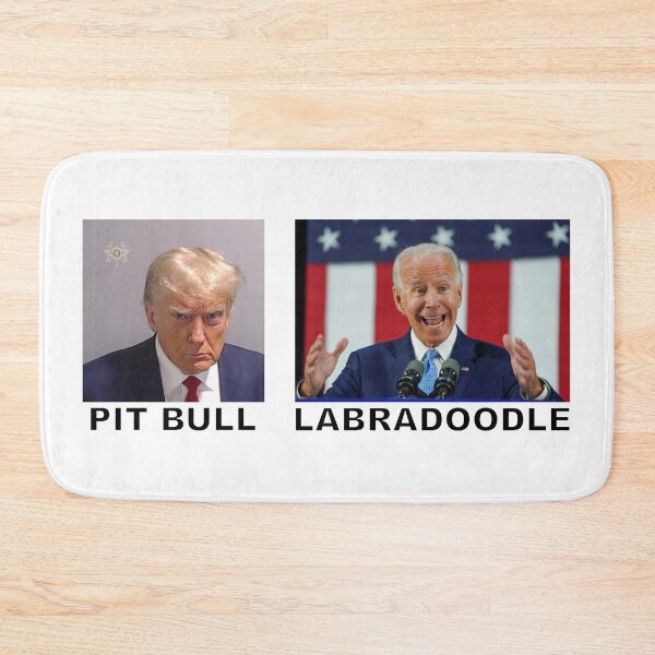 Item preview, Donald Trump Pit Bull Joe Biden Labradoodle designed and sold by Electricitees.