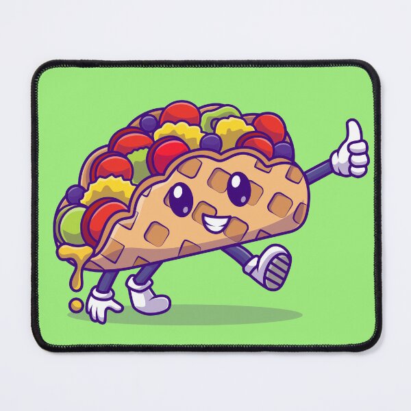Item preview, Cute Taco with Thumbs Up Cartoon Vector Icon designed and sold by hjian8219.