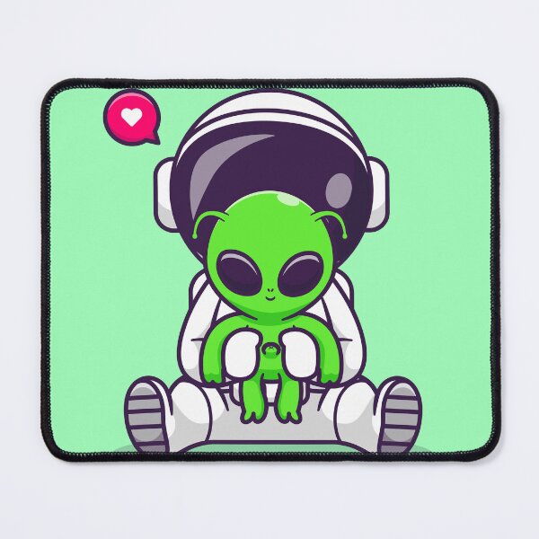 Item preview, Cute Astronaut with Baby Alien Cartoon Vector Icon designed and sold by hjian8219.