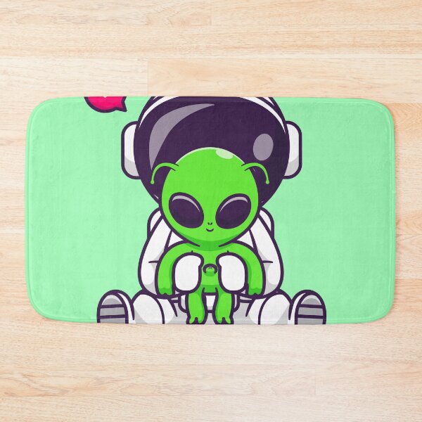 Item preview, Cute Astronaut with Baby Alien Cartoon Vector Icon designed and sold by hjian8219.