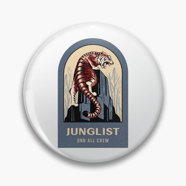 Item preview, Junglist Tiger Rave DNB Drum N Bass Festival Lion designed and sold by Ravermonkey.