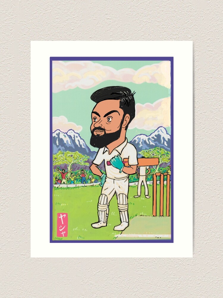 Lexica - A lifelike accurate caricature drawing of virat kohli