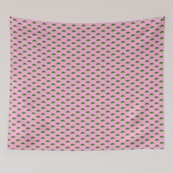 Item preview, BROCCOLI with pink ground designed and sold by SeptemberMarket.