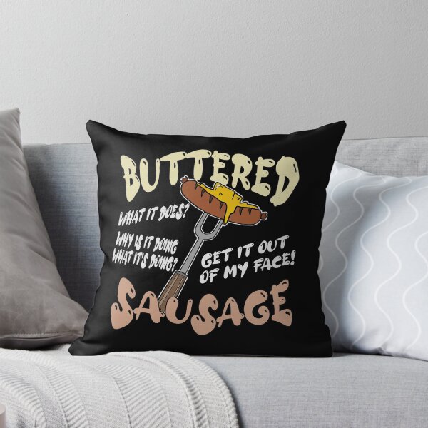Item preview, Funny buttered sausage meme design designed and sold by J-KAP.