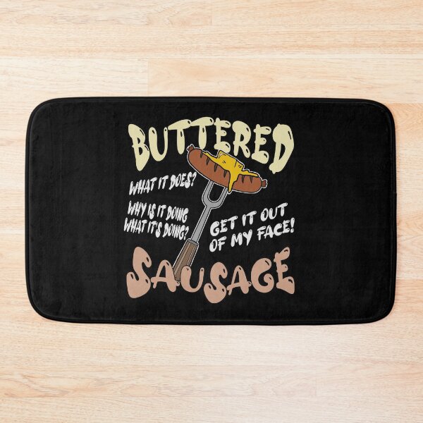Item preview, Funny buttered sausage meme design designed and sold by J-KAP.