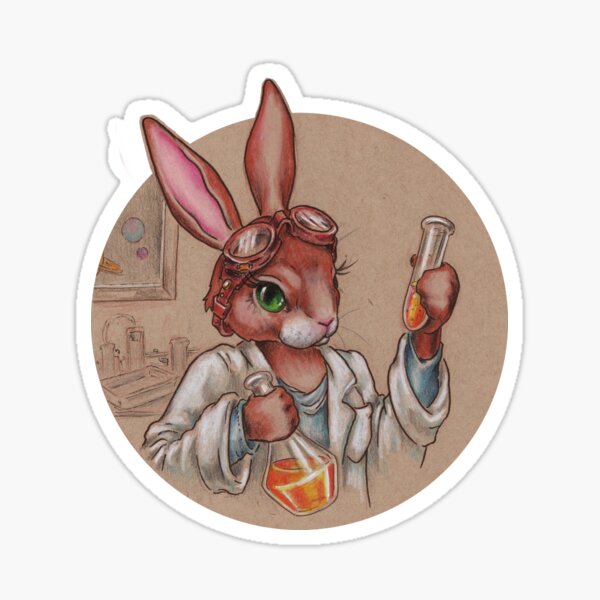 Item preview, Science-y Bunny at work designed and sold by justteejay.