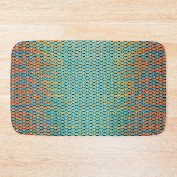 Item preview, Teal Orange Mermaid Scales designed and sold by SeaMonstress.