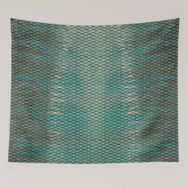 Item preview, Teal and Brown Mermaid Scales designed and sold by SeaMonstress.
