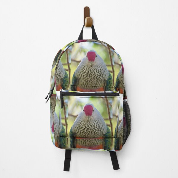 Item preview, Rose-crowned Fruit-dove showing off its crown designed and sold by Mark Grimsley.