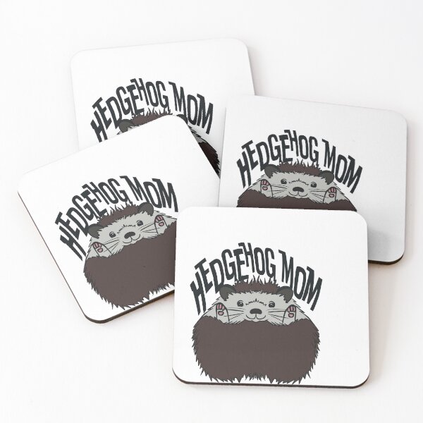 Item preview, Hedgehog mom brown hedgehog retro designed and sold by whimsythepooh.